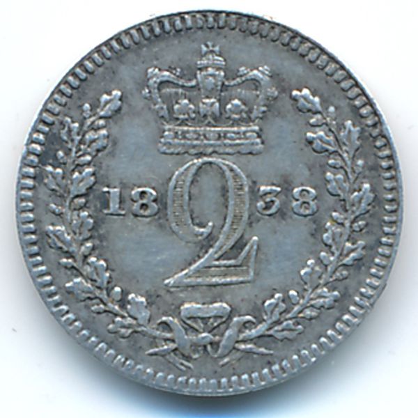 Великобритания, 2 пенса (1838 г.)