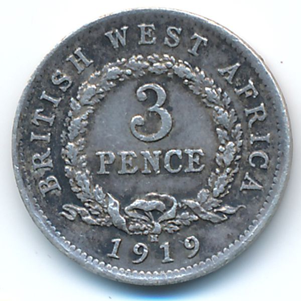 Британская Западная Африка, 3 пенса (1919 г.)