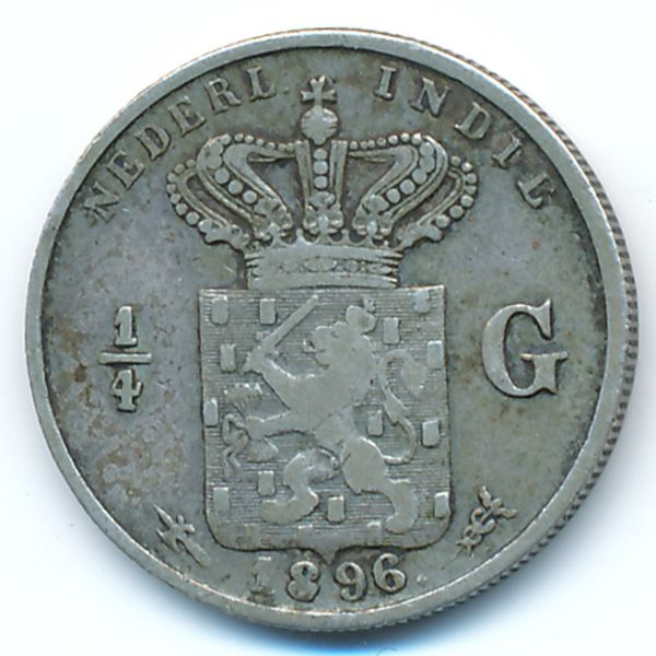 Нидерландская Индия, 1/4 гульдена (1896 г.)