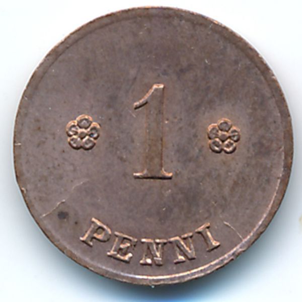 Финляндия, 1 пенни (1922 г.)