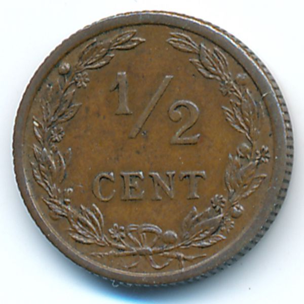 Нидерланды, 1/2 цента (1903 г.)