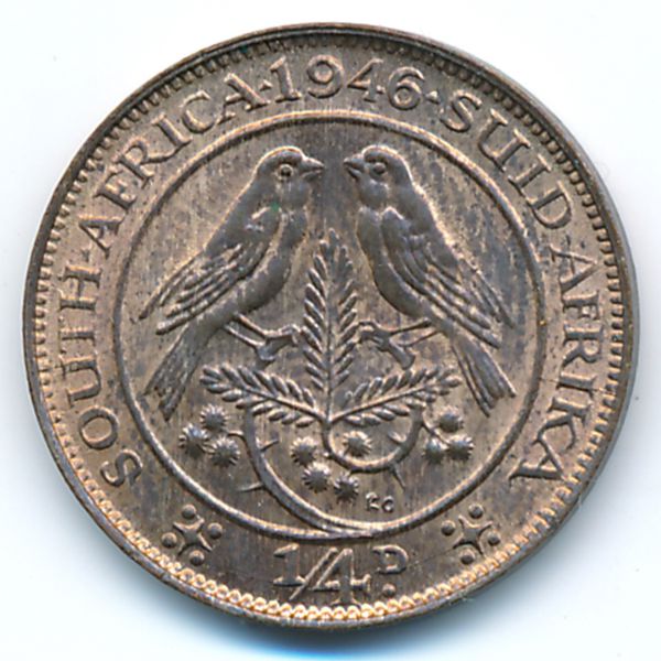 ЮАР, 1/4 пенни (1946 г.)