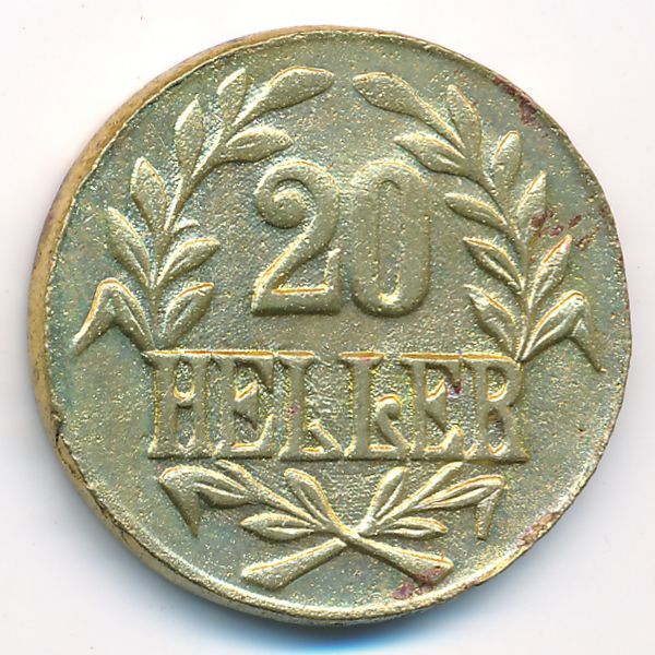 Немецкая Африка, 20 геллеров (1916 г.)