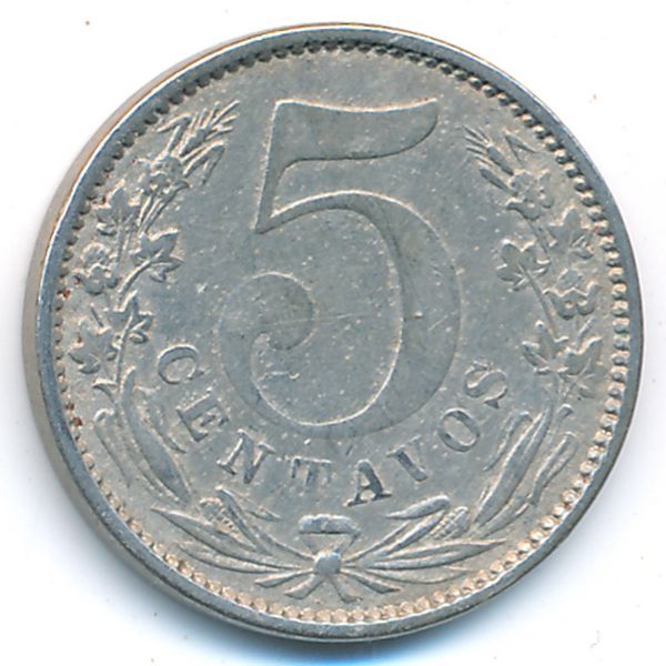 Колумбия, 5 сентаво (1886 г.)