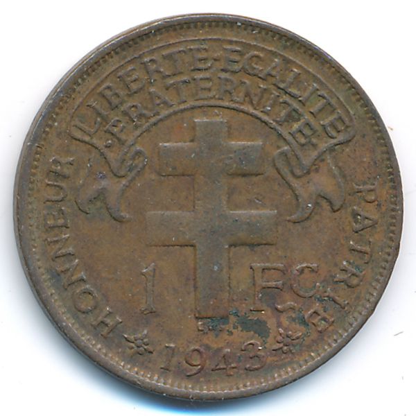 Камерун, 1 франк (1943 г.)