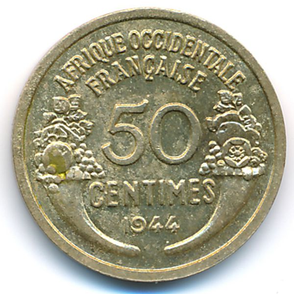 Французская Западная Африка, 50 сентим (1944 г.)