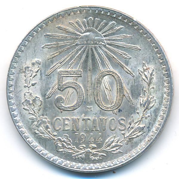 Мексика, 50 сентаво (1944 г.)