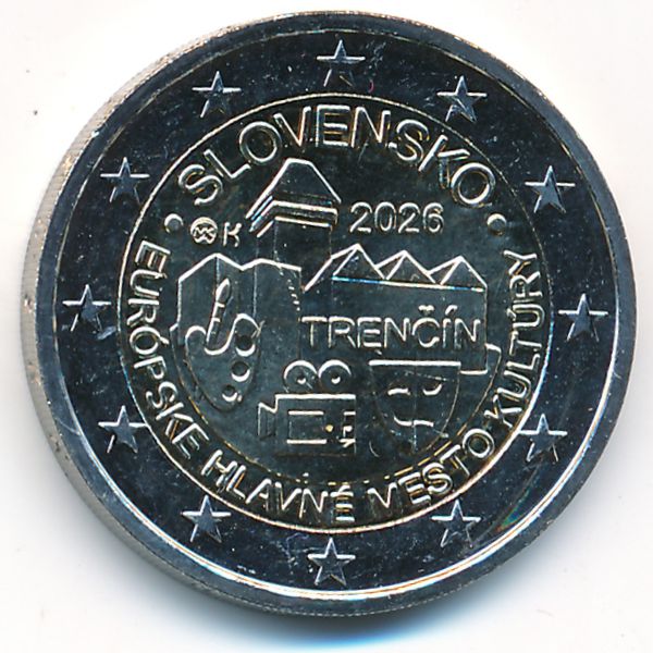 Словакия, 2 евро (2026 г.)