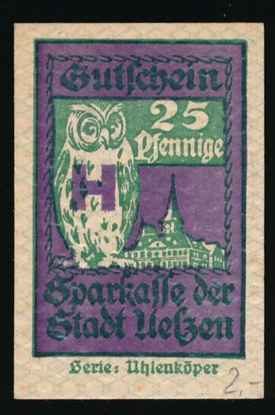 Нотгельды Германии, 25 пфеннигов (1922 г.)