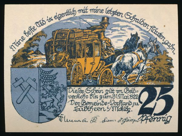 Нотгельды Германии, 25 пфеннигов (1922 г.)