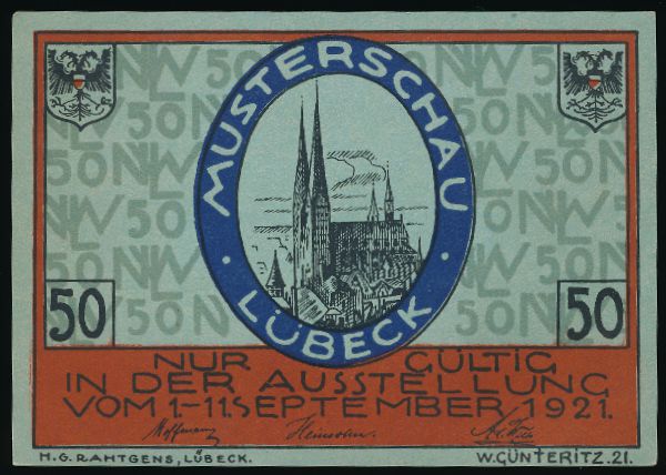 Нотгельды Германии, 50 пфеннигов (1921 г.)