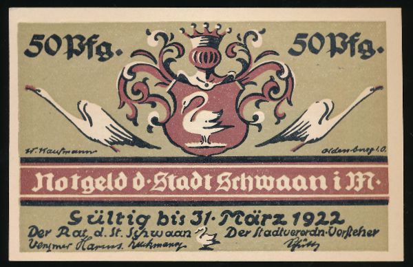 Нотгельды Германии, 50 пфеннигов (1922 г.)