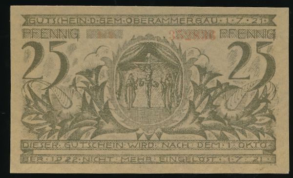 Нотгельды Германии, 25 пфеннигов (1921 г.)