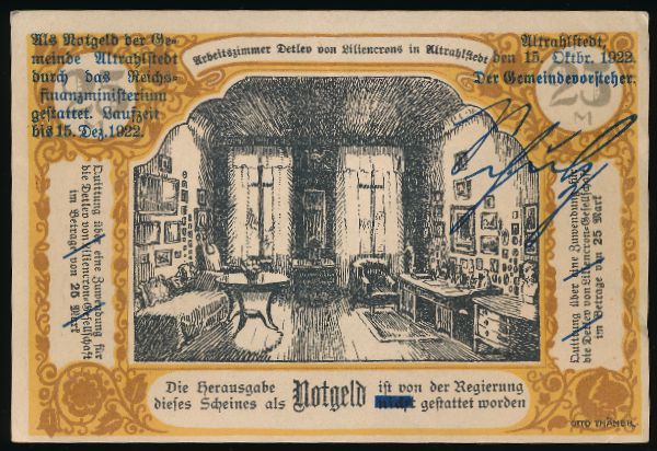 Нотгельды Германии, 25 марки (1920 г.)