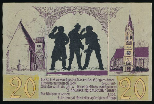 Нотгельды Германии, 20 пфеннигов (1921 г.)