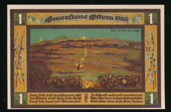 Нотгельды Германии, 1 марка (1920 г.)