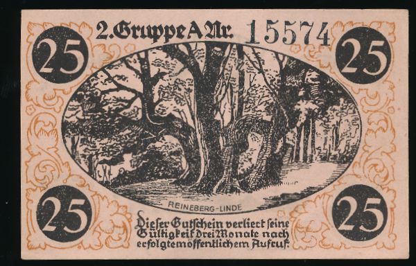 Нотгельды Германии, 25 пфеннигов (1920 г.)