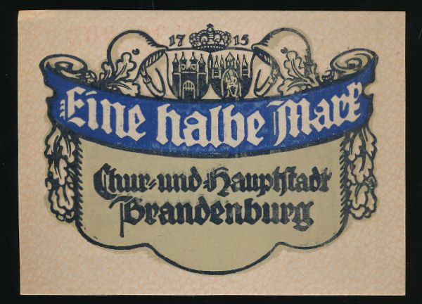 Нотгельды Германии, 1/2 марки (1921 г.)