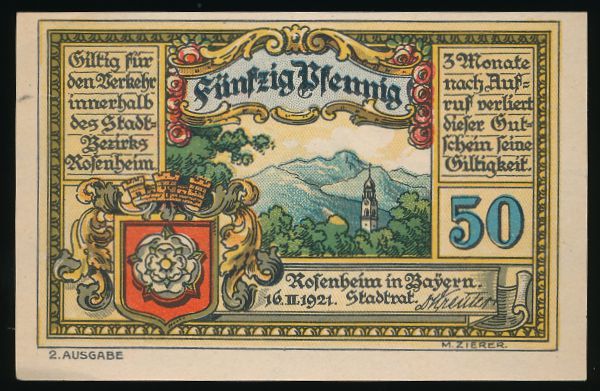 Нотгельды Германии, 50 пфеннигов (1921 г.)