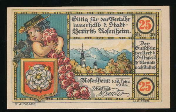 Нотгельды Германии, 25 пфеннигов (1921 г.)