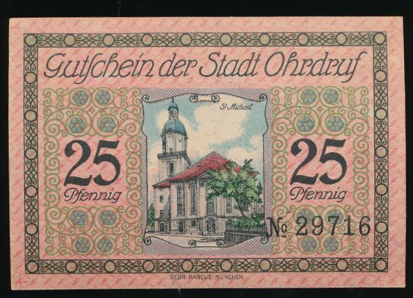 Нотгельды Германии, 25 пфеннигов (1921 г.)