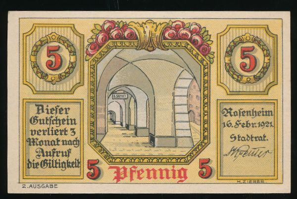Нотгельды Германии, 5 пфеннигов (1921 г.)