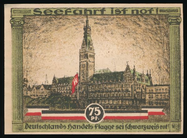 Нотгельды Германии, 75 пфеннигов (1921 г.)