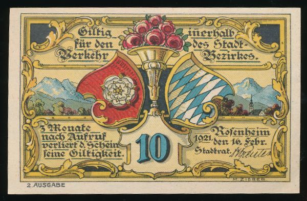 Нотгельды Германии, 10 пфеннигов (1921 г.)