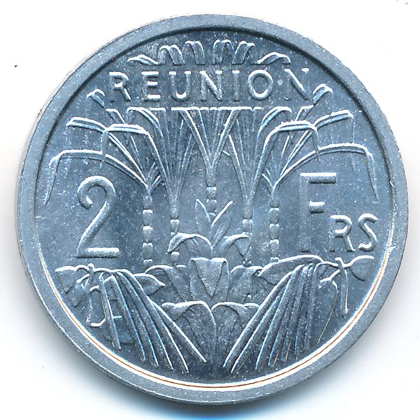 Реюньон, 2 франка (1969 г.)