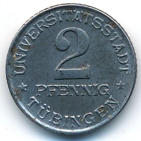 Тюбинген., 2 пфеннига (1920 г.)