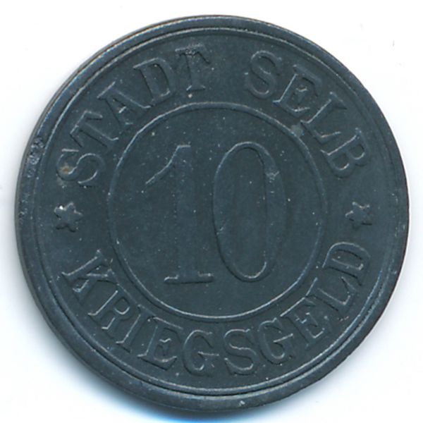 Зельб., 10 пфеннигов (1918 г.)