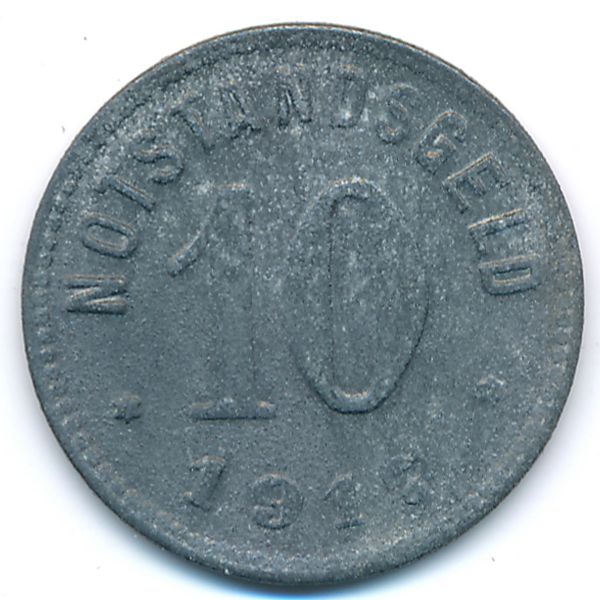 Зинциг., 10 пфеннигов (1917 г.)