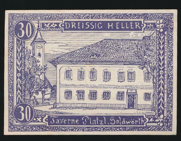 Нотгельды Австрии, 30 геллеров