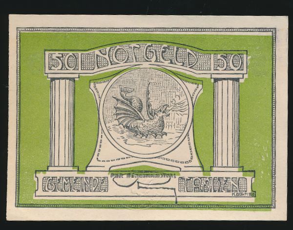 Нотгельды Австрии, 50 геллеров