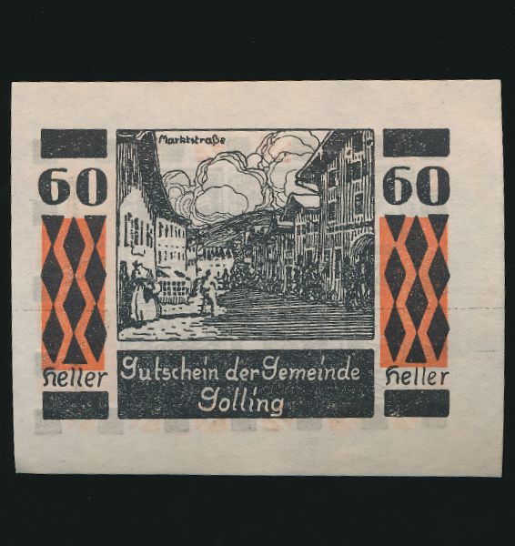 Нотгельды Австрии, 60 геллеров (1920 г.)