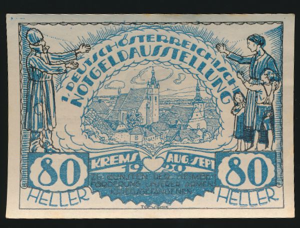 Нотгельды Австрии, 80 геллеров (1920 г.)