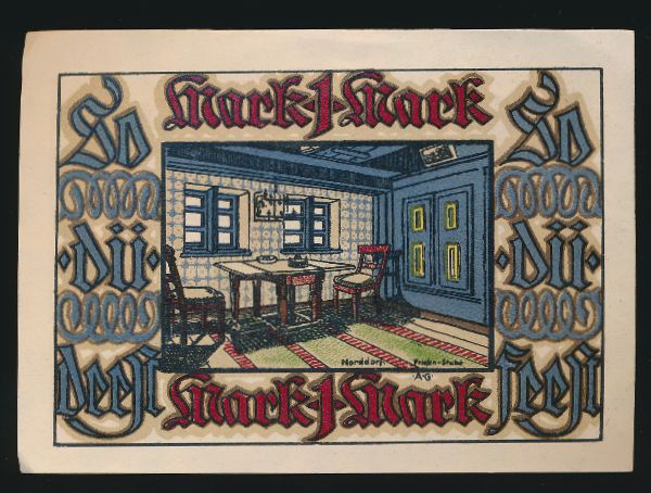 Нотгельды Германии, 1 марка (1921 г.)