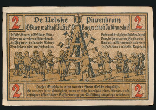 Нотгельды Германии, 2 марки (1920 г.)