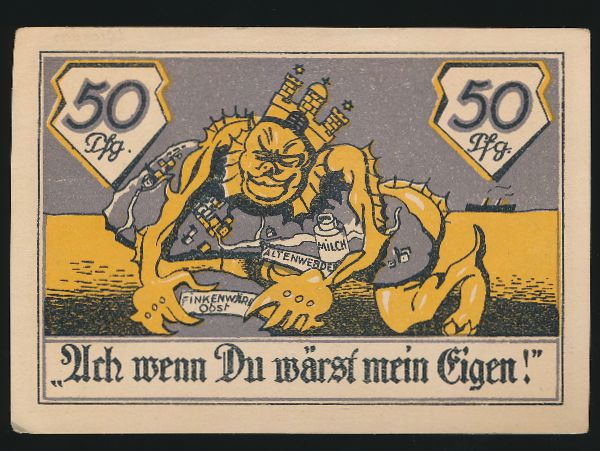 Нотгельды Германии, 50 пфеннигов (1921 г.)