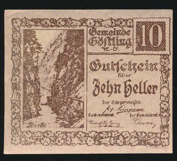 Нотгельды Австрии, 10 геллеров