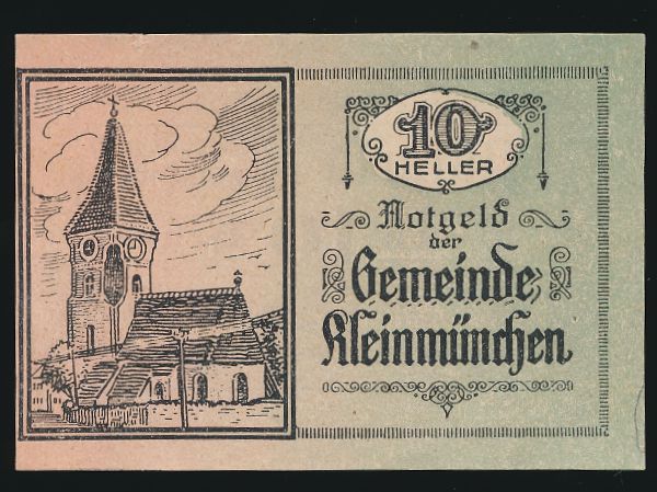 Нотгельды Австрии, 10 геллеров (1920 г.)