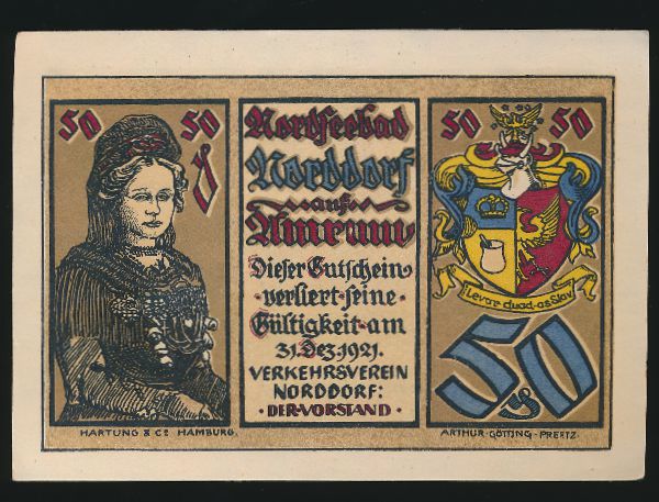 Нотгельды Германии, 50 пфеннигов (1921 г.)