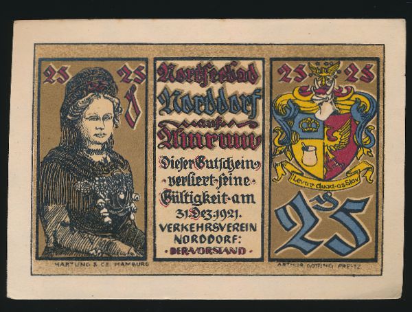 Нотгельды Германии, 25 пфеннигов (1921 г.)