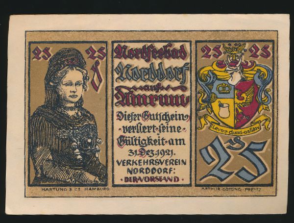 Нотгельды Германии, 25 пфеннигов (1921 г.)