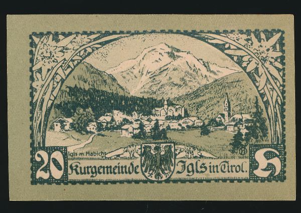 Нотгельды Австрии, 20 геллеров (1920 г.)