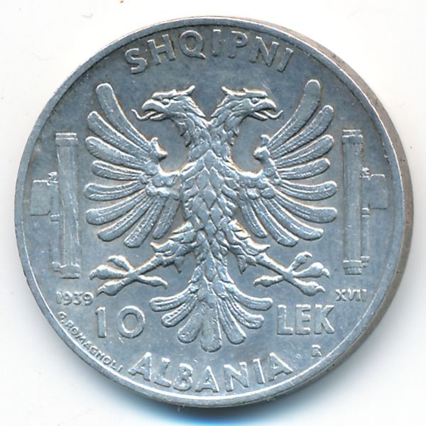Албания, 10 лек (1939 г.)