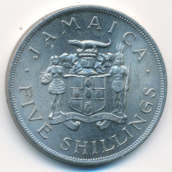 Ямайка, 5 шиллингов (1966 г.)