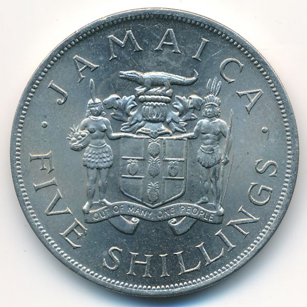 Ямайка, 5 шиллингов (1966 г.)