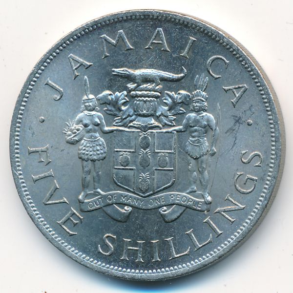 Ямайка, 5 шиллингов (1966 г.)