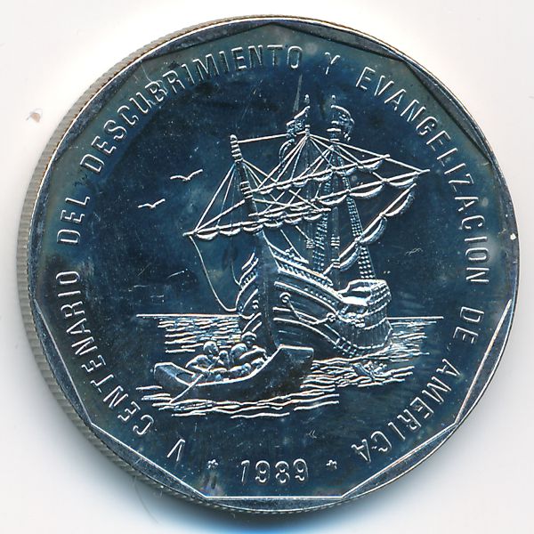 Доминиканская республика, 1 песо (1989 г.)